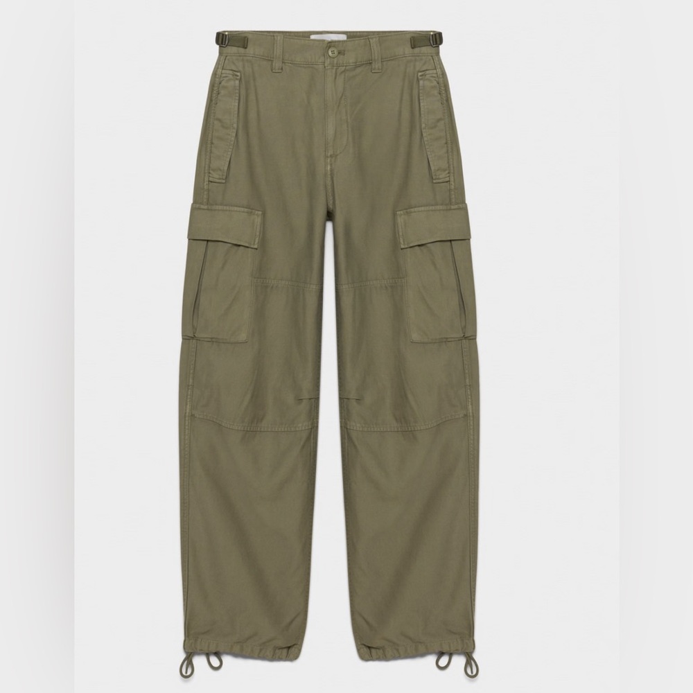 TNA supply cargo pants in army green